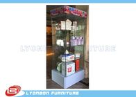 Gabinete de exhibición de cristal del regalo con la luz del LED modificada para requisitos particulares para la tienda al por menor